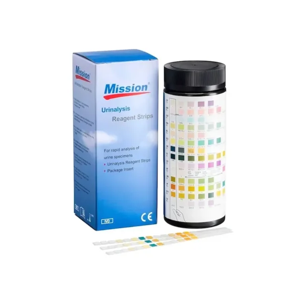 Tiras de Uroanálisis Mission de 10 Parámetros - Kit con 100 pruebas